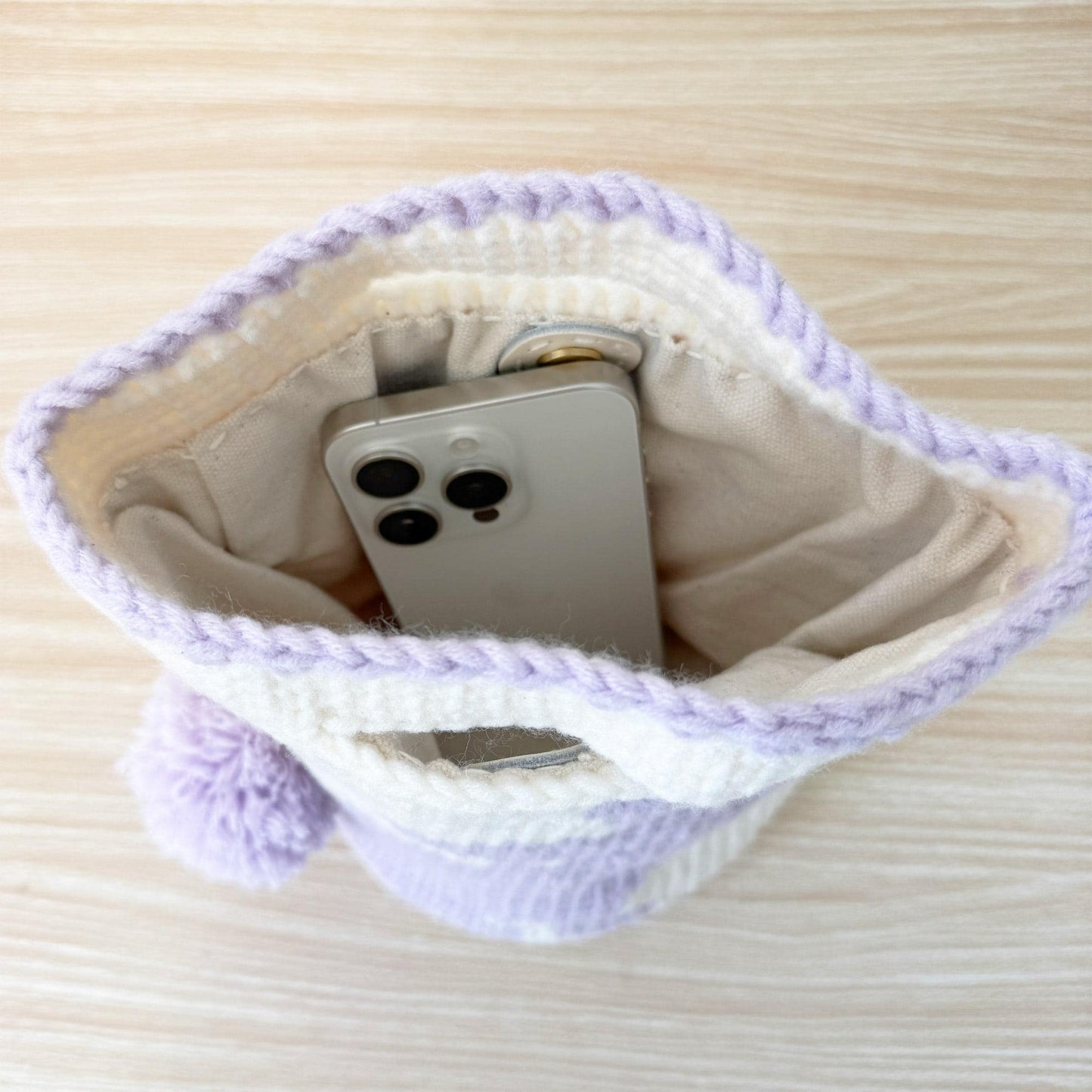 Handmade Crochet Bunny Bag | Easter Rabbit Tote | Cute Knit Purse | Spring Gift Bag | Pom Pom Tail | Pastel Bunny Handbag