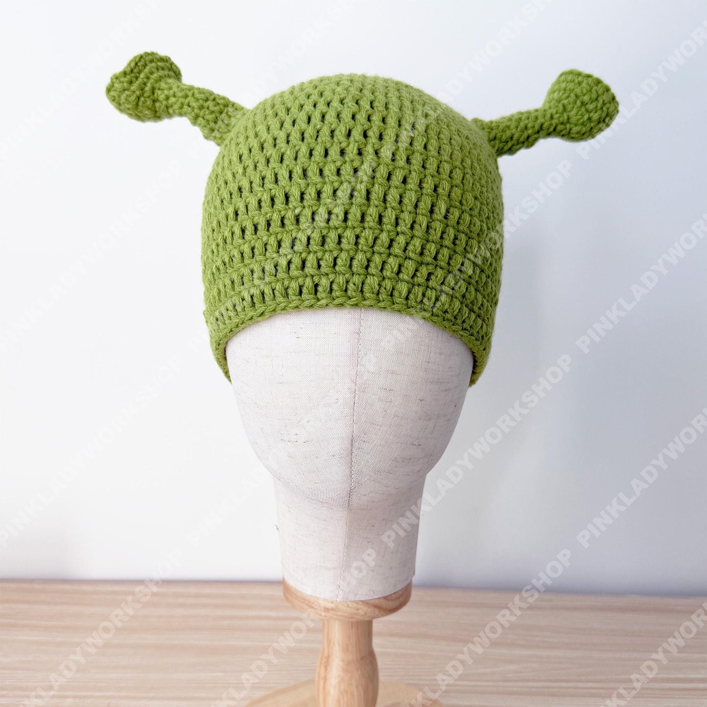 Crochet Hat | Ogre Ear Beanie | Green Character Hat | Funny Costume Cap | Handmade Gift | Cosplay Headwear | Adult Kids Hat