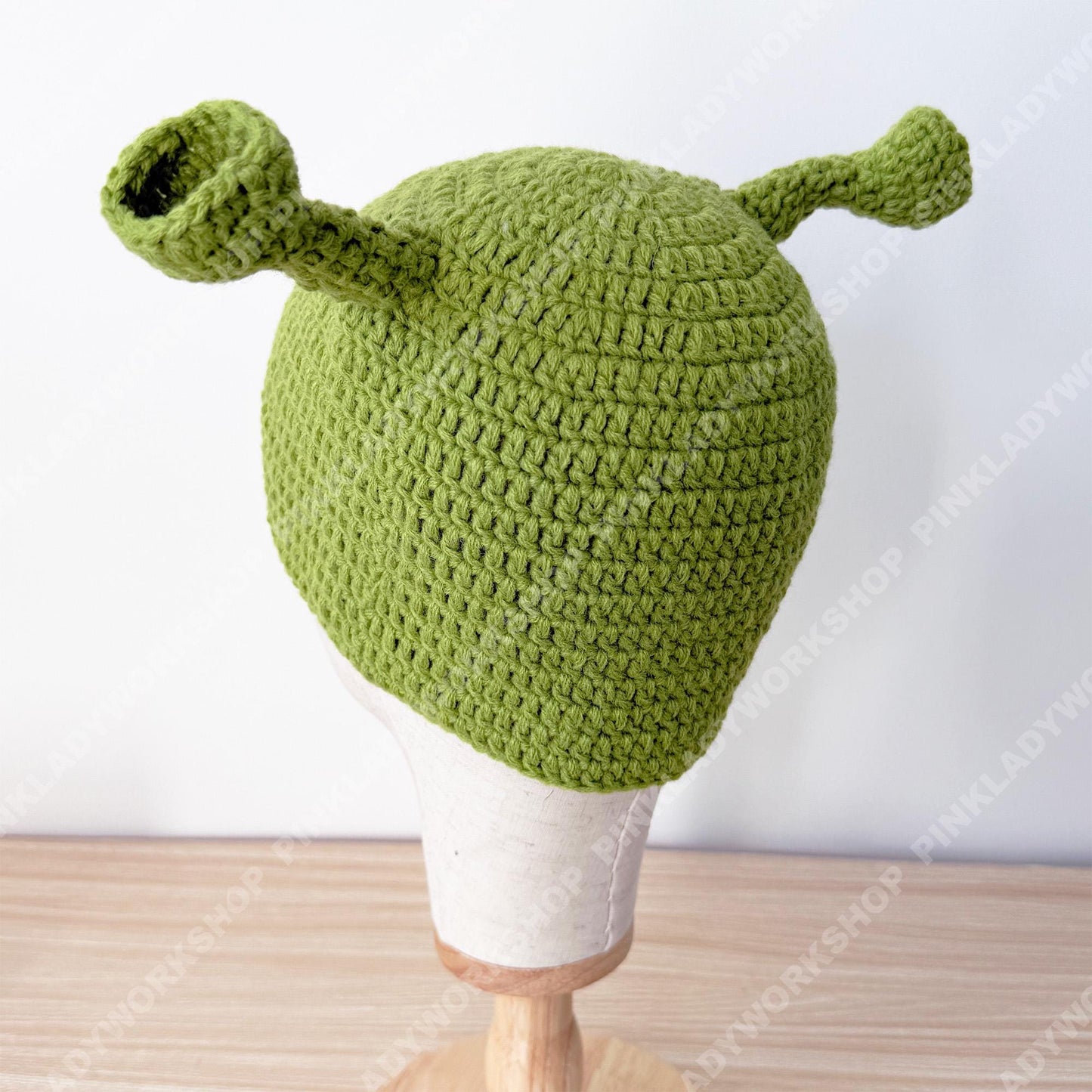 Crochet Hat | Ogre Ear Beanie | Green Character Hat | Funny Costume Cap | Handmade Gift | Cosplay Headwear | Adult Kids Hat