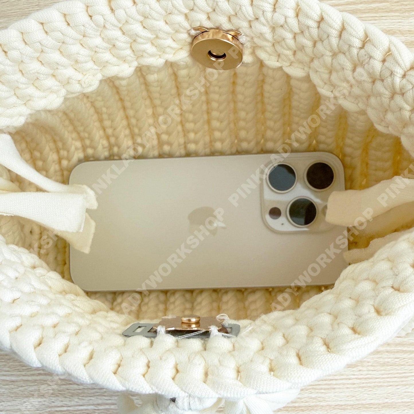 Cream Crochet Clutch Bag | Handmade Knit Handbag | Elegant Mini Purse | Wedding Bridal Bag | Chic Top Handle Bag
