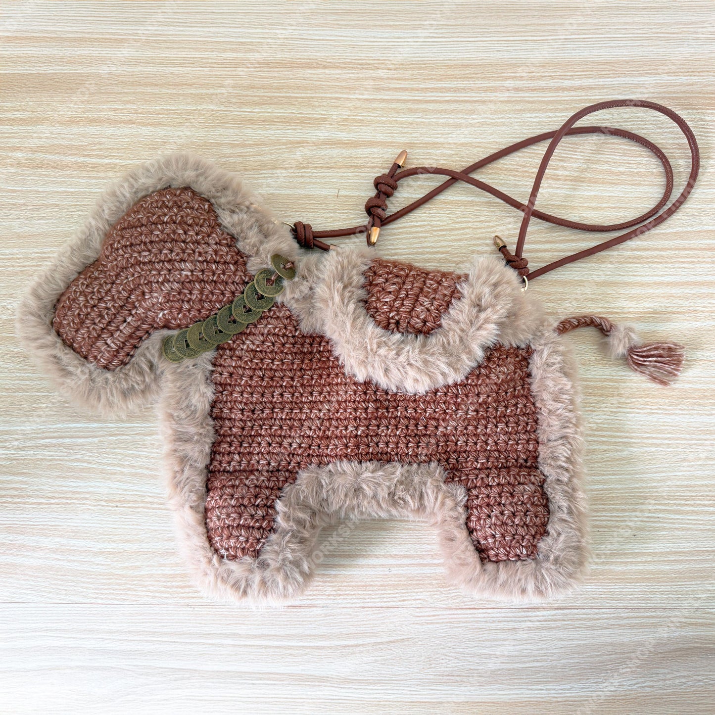 Crochet Horse Crossbody Bag | Handmade Pony Purse | Western Style Bag | Kentucky Derby Inspired | Cute Animal Shoulder Bag | Unique Gift