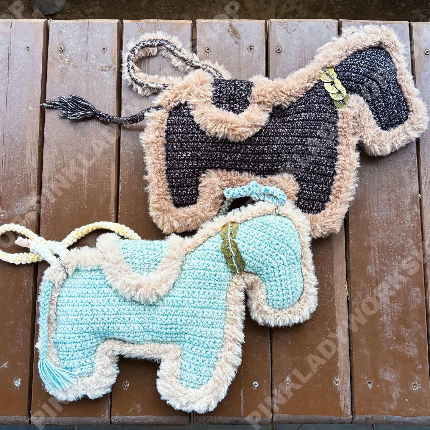 Crochet Horse Crossbody Bag | Handmade Pony Purse | Western Style Bag | Kentucky Derby Inspired | Cute Animal Shoulder Bag | Unique Gift