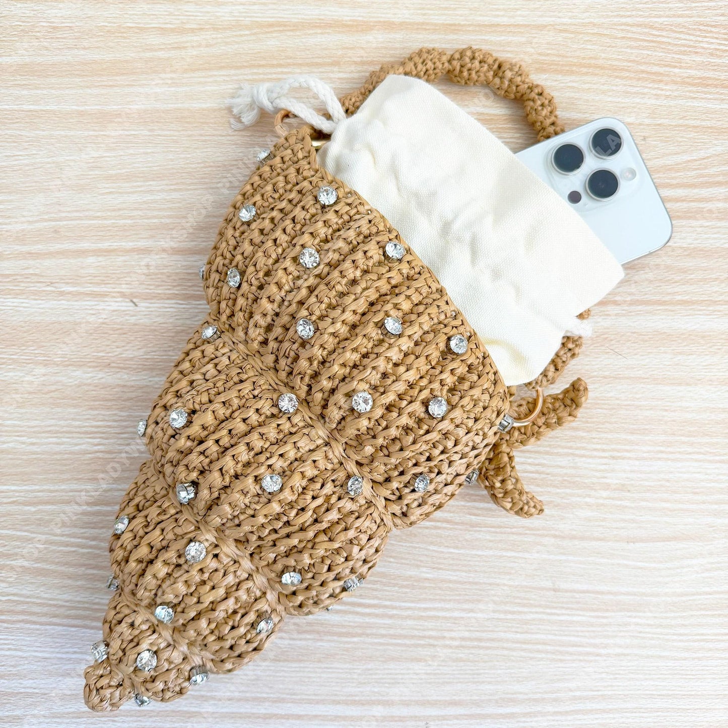 Pre-order Crochet Raffia Shell Bag | Handmade Seashell Clutch | Beach Vacation Purse | Pearl Studded Bag | Summer Crossbody