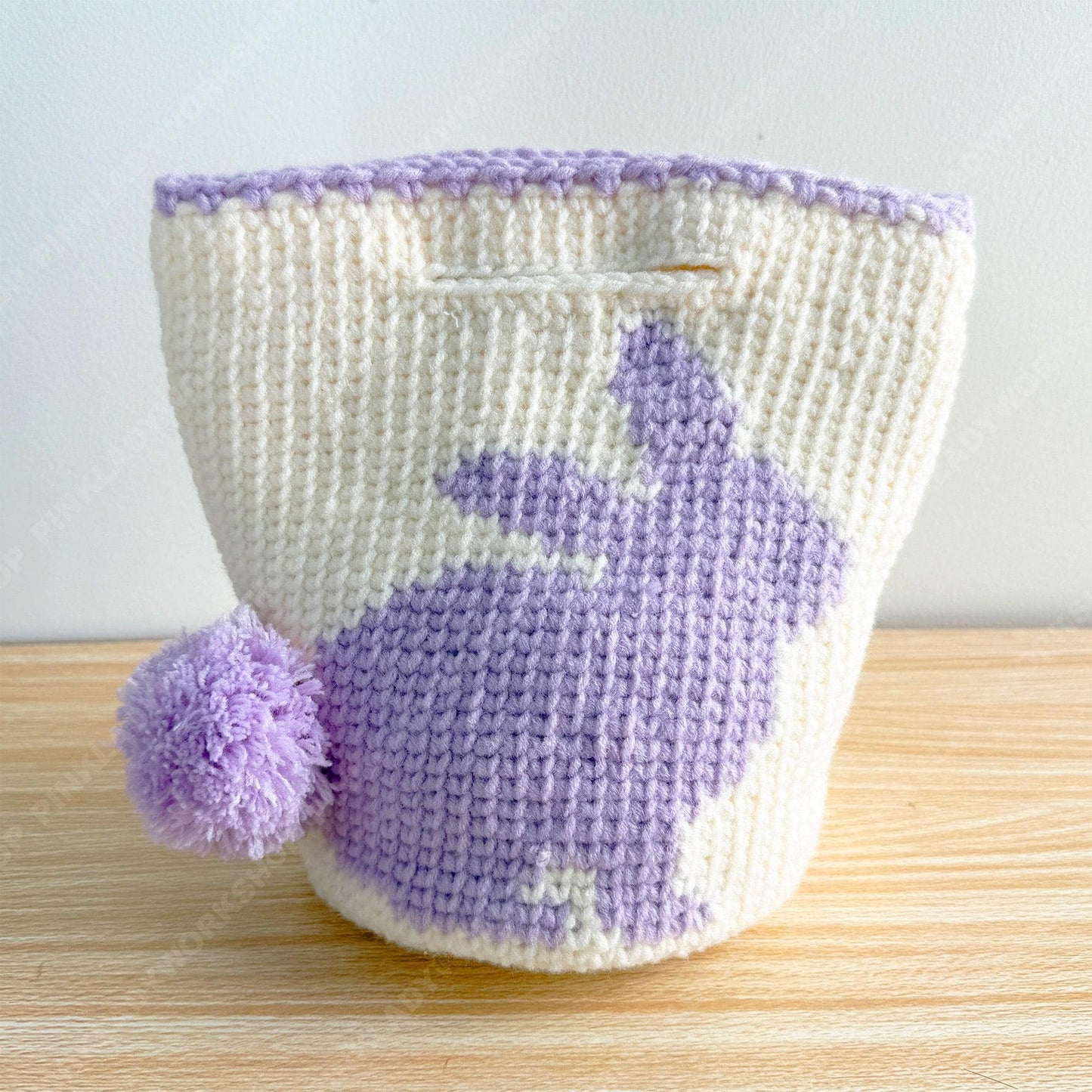 Handmade Crochet Bunny Bag | Easter Rabbit Tote | Cute Knit Purse | Spring Gift Bag | Pom Pom Tail | Pastel Bunny Handbag