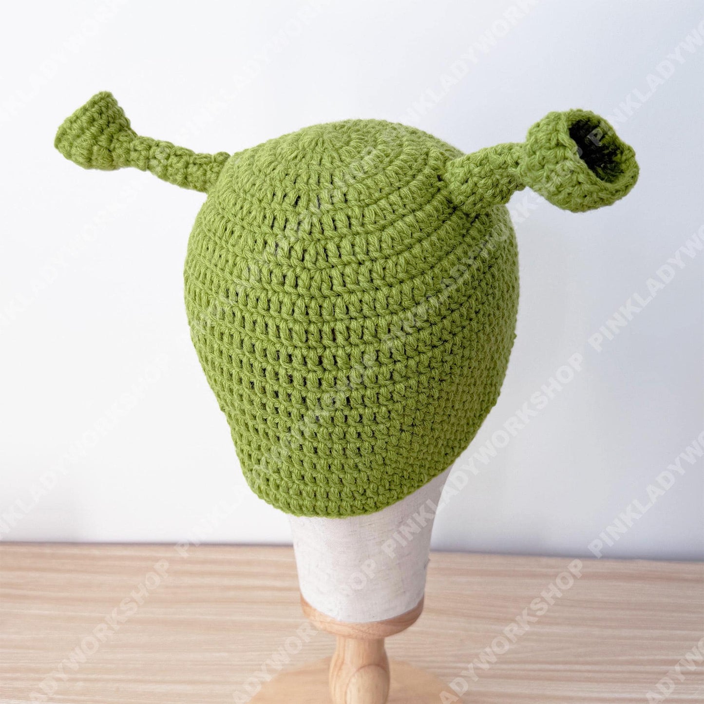 Crochet Hat | Ogre Ear Beanie | Green Character Hat | Funny Costume Cap | Handmade Gift | Cosplay Headwear | Adult Kids Hat
