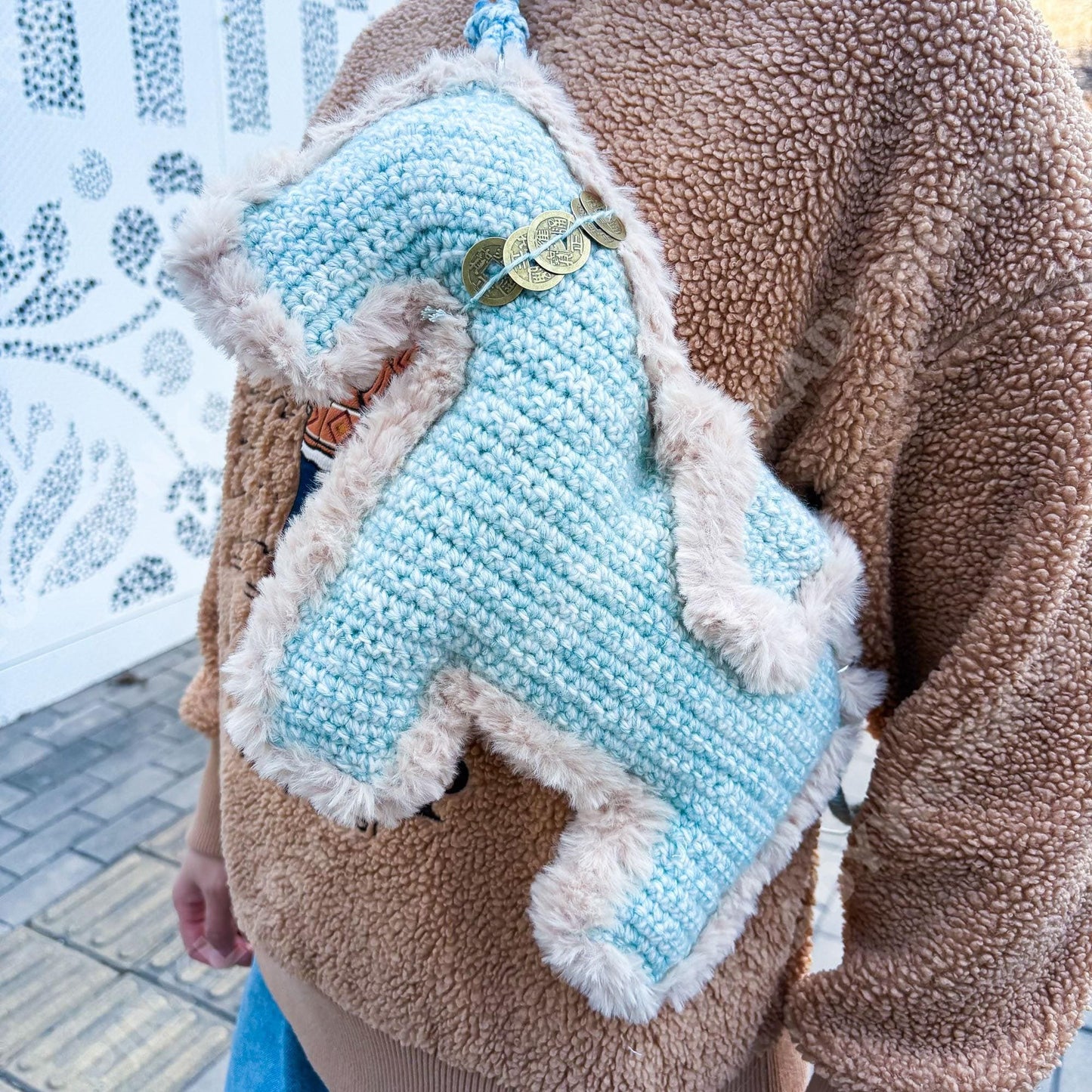 Crochet Horse Crossbody Bag | Handmade Pony Purse | Western Style Bag | Kentucky Derby Inspired | Cute Animal Shoulder Bag | Unique Gift