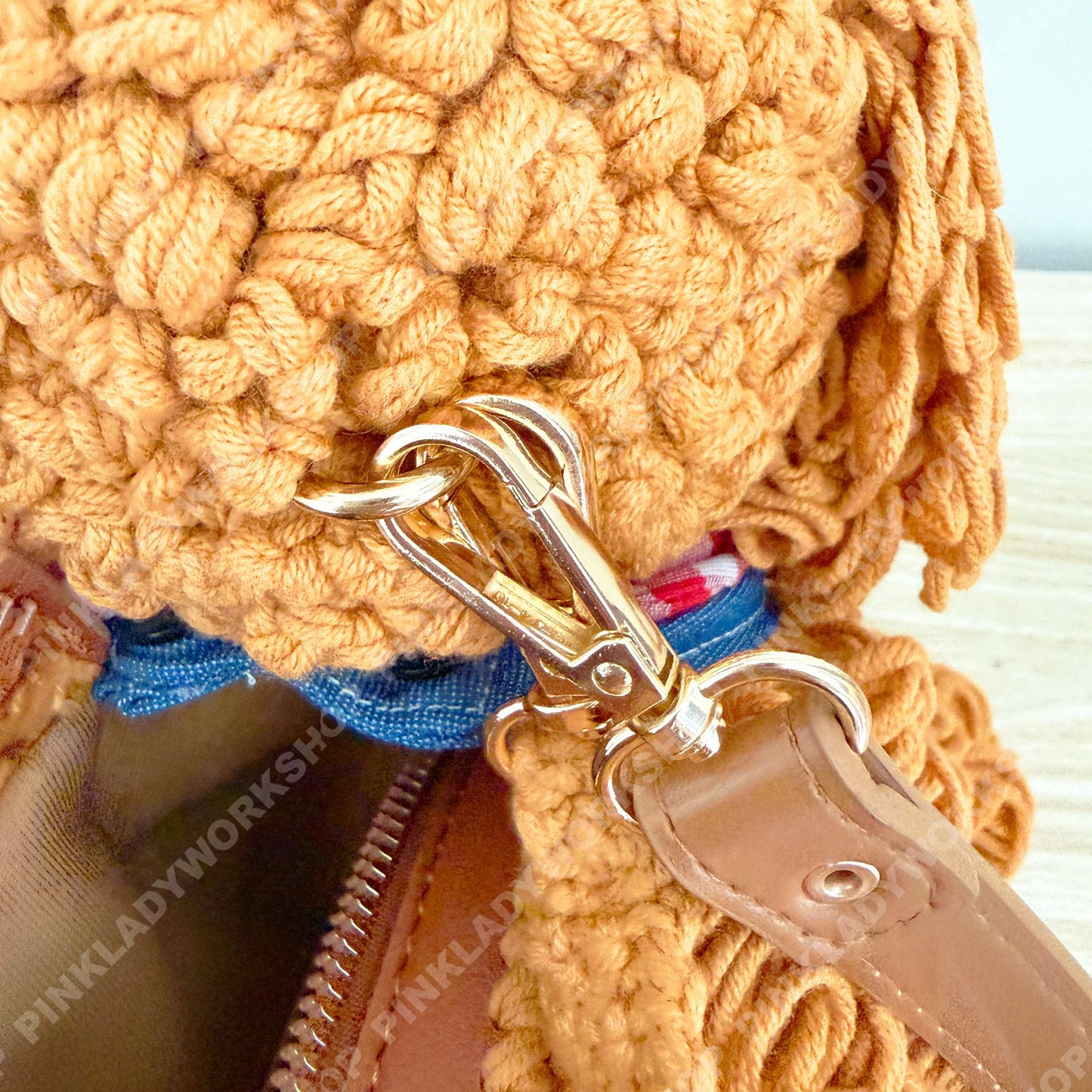 Custom Crochet Dog Bag | Puppy Crossbody Purse | Fluffy Poodle Handbag | Personalized Animal Shoulder Bag
