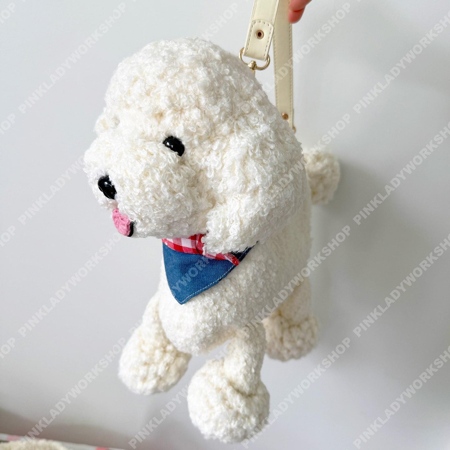 Custom Crochet Dog Bag | Puppy Crossbody Purse | Fluffy Poodle Handbag | Personalized Animal Shoulder Bag