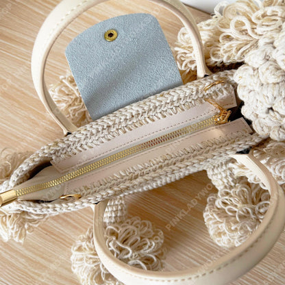 Custom Crochet Dog Bag | Puppy Crossbody Purse | Fluffy Poodle Handbag | Personalized Animal Shoulder Bag