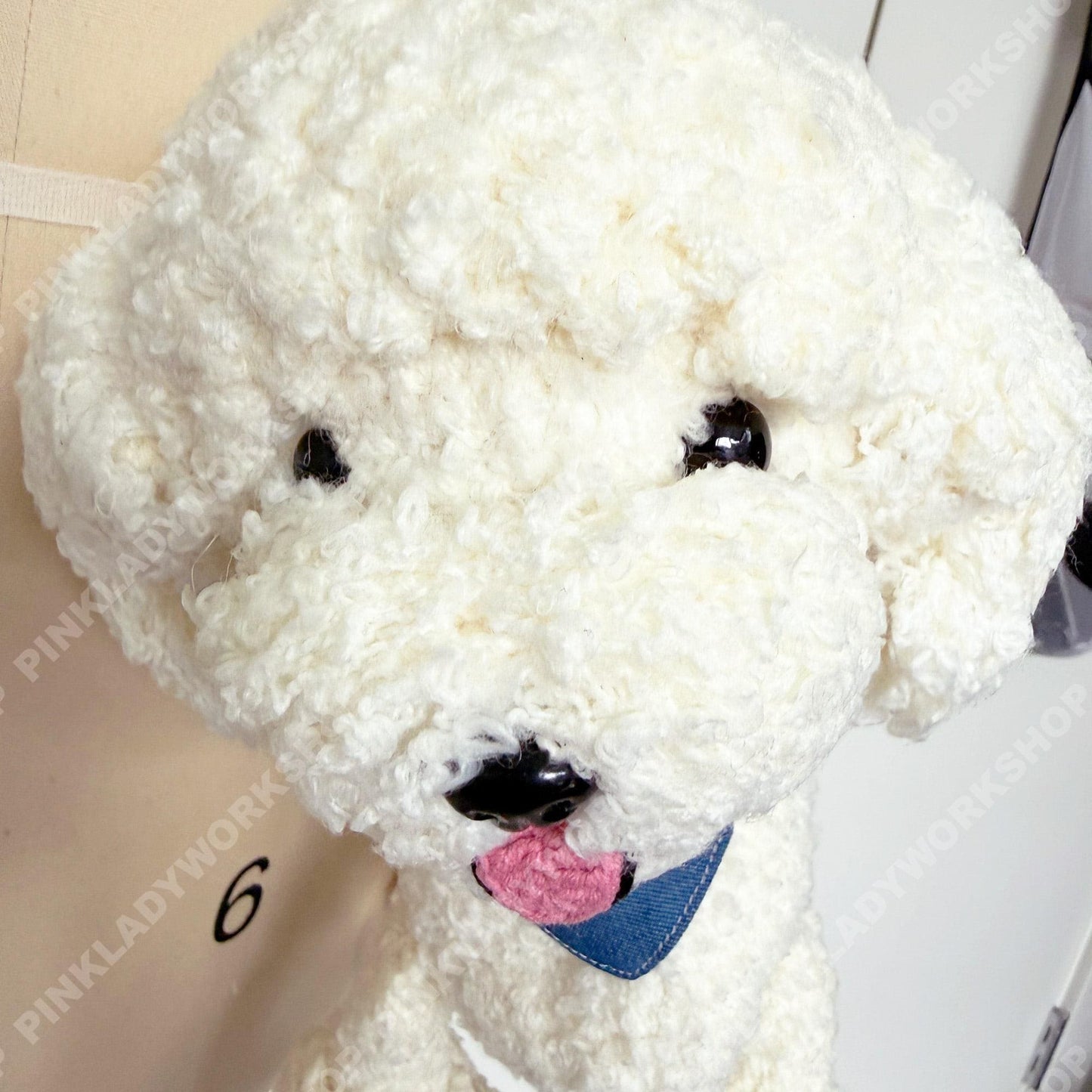 Custom Crochet Dog Bag | Puppy Crossbody Purse | Fluffy Poodle Handbag | Personalized Animal Shoulder Bag