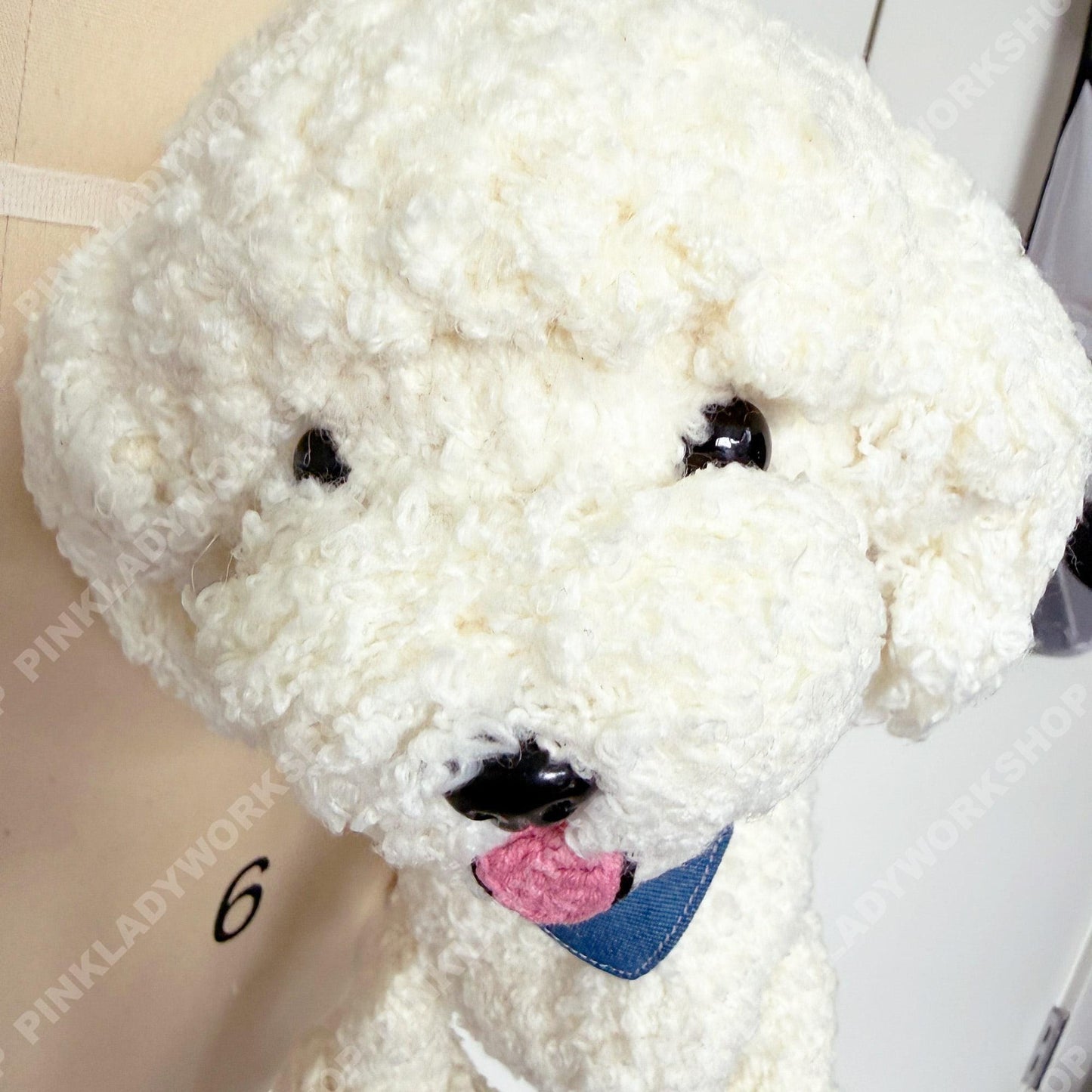 Custom Crochet Dog Bag | Puppy Crossbody Purse | Fluffy Poodle Handbag | Personalized Animal Shoulder Bag