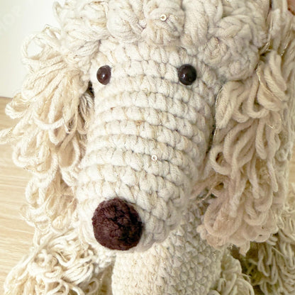 Custom Crochet Dog Bag | Puppy Crossbody Purse | Fluffy Poodle Handbag | Personalized Animal Shoulder Bag