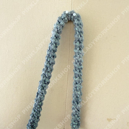 Handmade Crochet Conch Shell Bag: Seashell Crossbody Purse - Spiral Shell Shoulder Bag in Champagne or Grey - Beach Mermaid Gift for Her